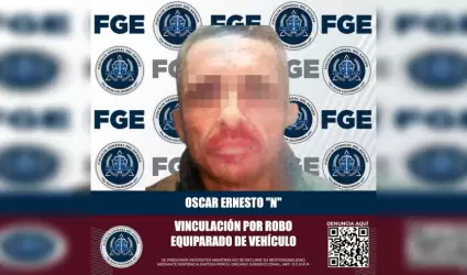 Hombre por robo equiparado de veh�culo