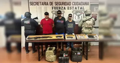 3 presuntos delincuentes en el Valle de Mexicali