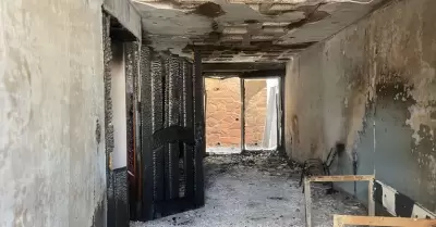 Vivienda incendiada en Zacatecas