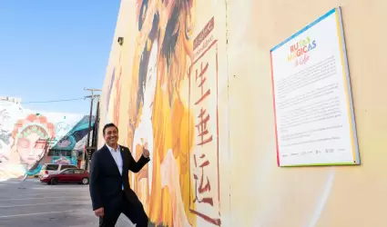Renuevan murales de La Chinesca con el programa 'Rutas M�gicas del Color'