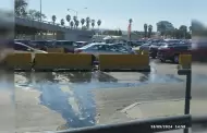 Aguas negras afectan cruce peatonal de Tijuana hacia Estados Unidos