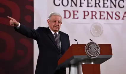 El presidente, Andr�s Manuel L�pez Obrador en su �ltima conferencia este viernes