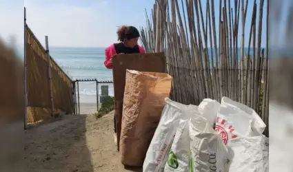 Ms 2 mil 200 kilos de basura recolectados en playa del programa Ensenada en Arm