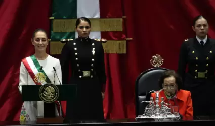 Claudia Sheinbaum Pardo rindi� protesta este 1 de octubre como la primera mujer 