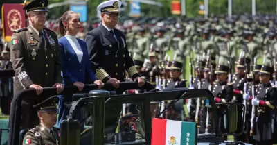 Claudia Sheinbaum, presidenta de M�xico; Ricardo Trevilla Trejo, secretario de l