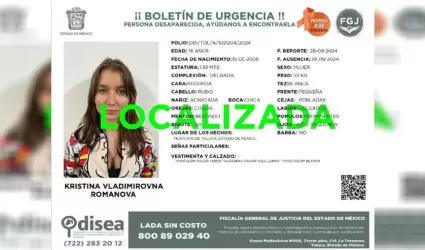 Trabajo coordinado permiti� la localizaci�n de joven rusa menor de edad