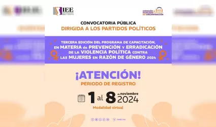 Aprueba IEEBC tercera edici�n del programa de capacitaci�n en materia de prevenc