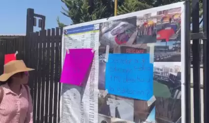 Manifestaci�n en Escuela