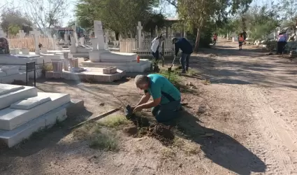 Jornada de reforestaci�n en el Pante�n Y��ez