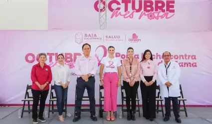 Reafirma gobernadora Marina del Pilar compromiso para prevenir c�ncer de mama en