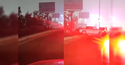 Automovilista "gaviot�n" evade fila en la garita de Otay