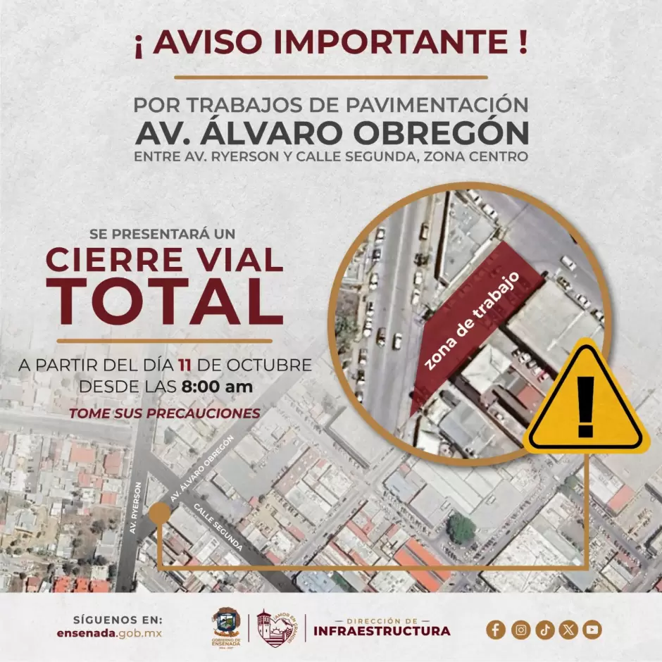 Rehabilitaci�n de la calle Obreg�n