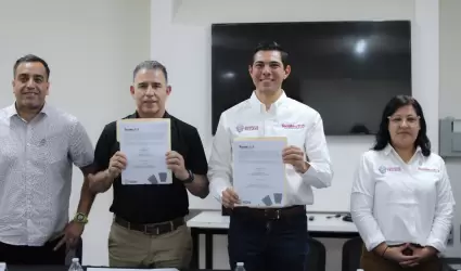 Fomentan Rom�n Cota y Canacintra Tecate competitividad mediante convenio