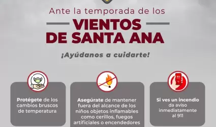 Informaci�n preventiva sobre los vientos Santa Ana
