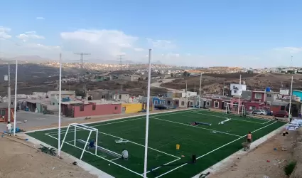 Registra avance del 95% la construcci�n del parque en Villas de Sol II