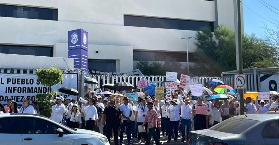 Manifestaci�n de empleados del Poder Judicial de la Federaci�n