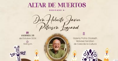 Dedicar� Imcudhe altar de muertos al cronista honorario Heberto Peterson Legrand