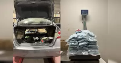 Fentanilo azul ocultas en un veh�culo