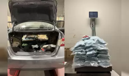 Fentanilo azul ocultas en un veh�culo