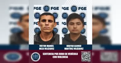 Dos sujetos por robo de veh�culo con violencia