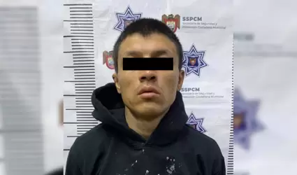 Sujeto es capturado minutos desp�es de cometer un asalto