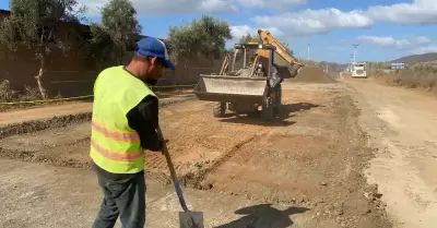 Avanza 50% pavimentaci�n en tramo de Ruta del Vino