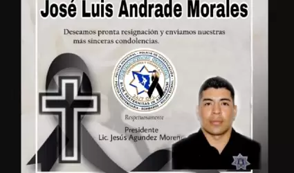Polic�a asesinado en Hermosillo