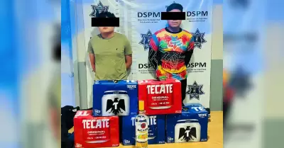 Reacciona la Polic�a Municipal a robo con violencia en Oxxo