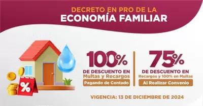 Aprovecha el decreto para la condonaci�n de multas y recargos en el servicio de 