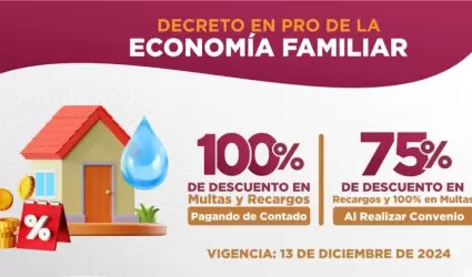Aprovecha el decreto para la condonaci�n de multas y recargos en el servicio de 