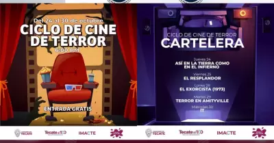Proyectar�n pel�culas cl�sicas en ciclo de cine de terror sin costo de IMACTE