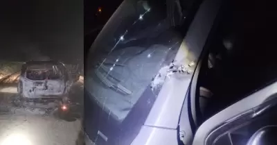 Tiroteo en la zona Valle deja veh�culos abandonados y un arma de fuego