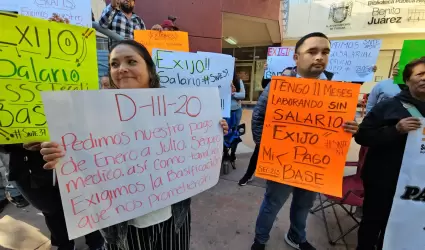 Trabajadores de apoyo escolar advierten que plant�n ser� permanente hasta que le
