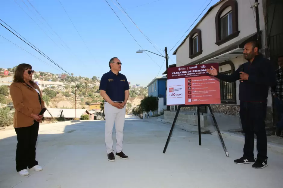 Entrega CESPT obra de rehabilitaci�n en la calle Tomasa Est�vez
