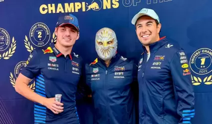 "Checo" P�rez y Max Verstappen conviven con M�stico