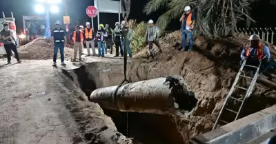 Contin�an los trabajos en la zona del Palmar de Santa Anita