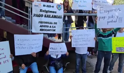 500 trabajadores interinos de escuelas, no han cobrado por falta de 4 n�minas