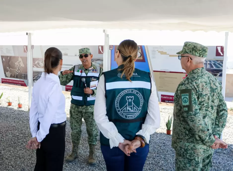 Presidenta de M�xico y Gobernadora de BC realizan recorrido por planta de tratamiento de aguas residuales en Tijuana