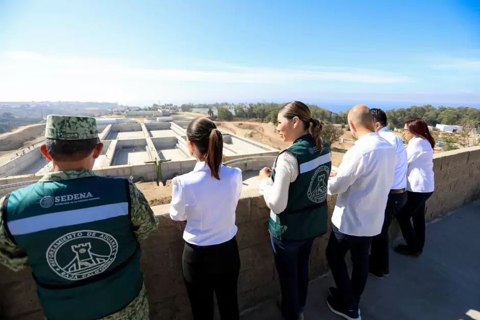 Presidenta de M�xico y Gobernadora de BC realizan recorrido por planta de tratamiento de aguas residuales en Tijuana