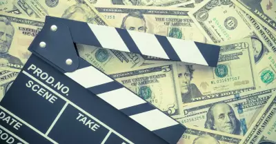 Cartel de cine billetes d�lares Industria del entretenimiento de pel�culas, plat