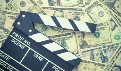 Cartel de cine billetes d�lares Industria del entretenimiento de pel�culas, plat