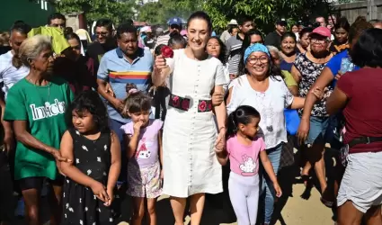 Claudia Sheinbaum asegur� que la emergencia provocada por el hurac�n "John" en G