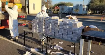 Aseguramiento de 900 kilos de coca�na en SLRC