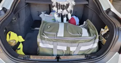 50 paquetes envueltos en pl�stico dentro de cuatro bolsas deportivas en la cajue