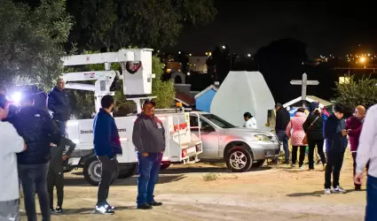 Nuevo alumbrado p�blico en el pante�n municipal