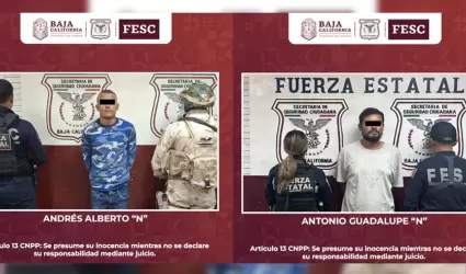 Capturan a dos hombres con �rdenes de aprehensi�n