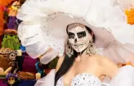 Maribel Guardia se viste de Catrina para recorrer la Ciudad de M�xico