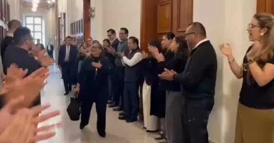 Norma Pi�a Hern�ndez, ministra presidenta de la Suprema Corte de Justicia de la 