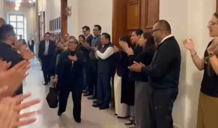Norma Pi�a Hern�ndez, ministra presidenta de la Suprema Corte de Justicia de la 