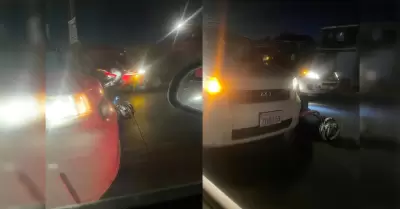 Denuncian accidente causado por persona entre el tr�fico vehicular